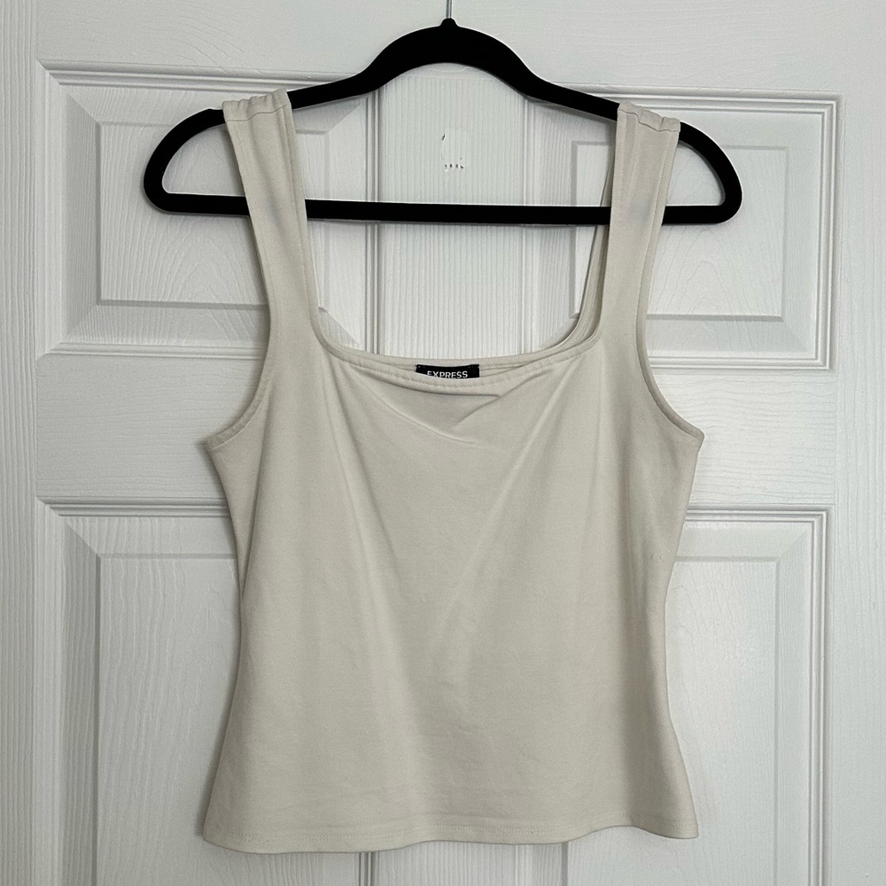 Express Square Neck Wide Strap Tank Top